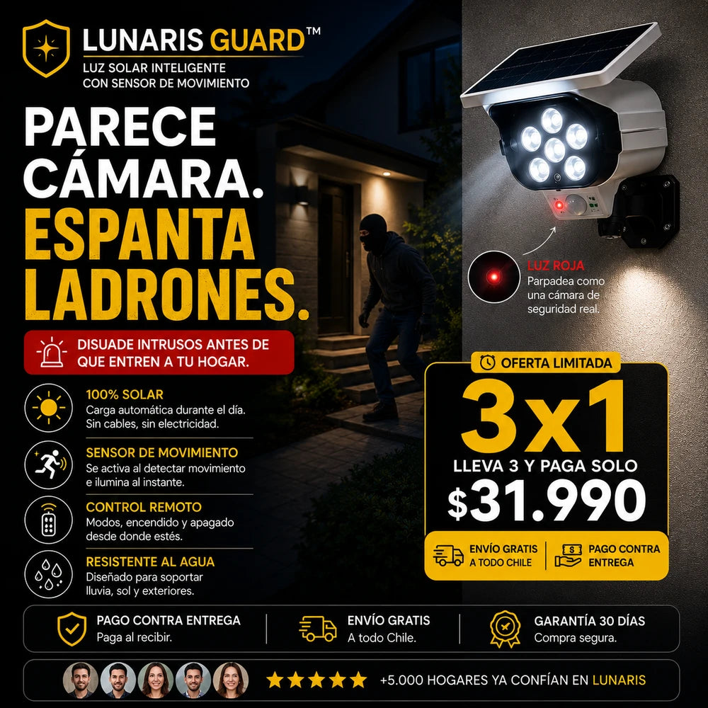 LUZ SOLAR LUNARIS GUARD™ 3x1