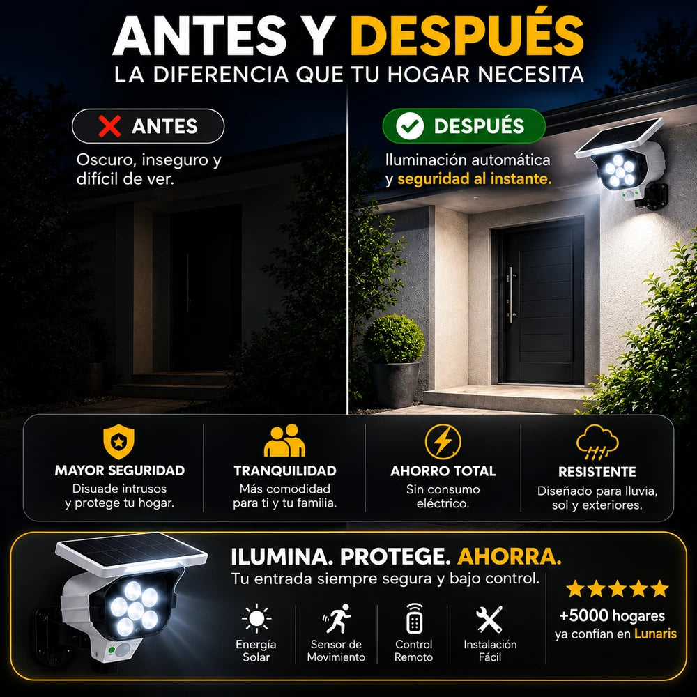 LUZ SOLAR LUNARIS GUARD™ 3x1