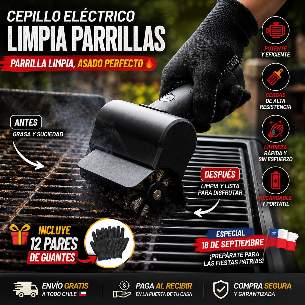 Kit Cepillo Eléctrico mas 12 Pares de Guantes