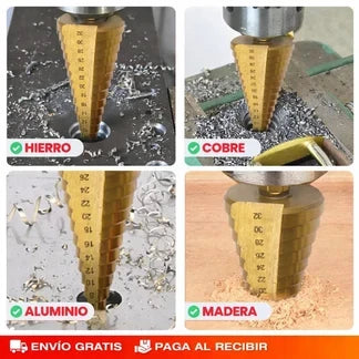 Kit Brocas Pro 6 en 1™ – Perfora y Agranda Fácil