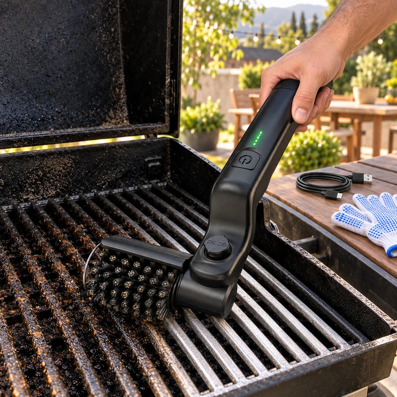 Cepillo Eléctrico Recargable para Parrilla