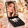 ESPEJO LED PORTÁTIL + SET DE 8 BROCHAS ✨